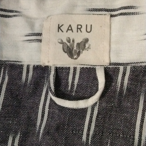 Karu Rob one sz fit tall color gray & ivore in good conditon - Picture 7 of 8